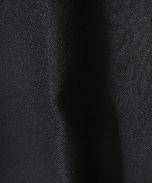 marka（マーカ）の「marka / マーカ：LAPELLESS SHIRT JACKET - 2/48 wool flannel -：M22D-06JK01C[COR]（ノーカラージャケット・メンズ・ブラック・1/2/3）」の12枚目の写真