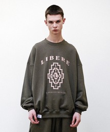 LIBERE（リベーレ）の「LIBERE リベーレ / CHIMAYO SWEATSHIRT チマヨプリントビッグシルエットスウェットシャツ トレーナー / 225224-225225-225226（スウェット）」
