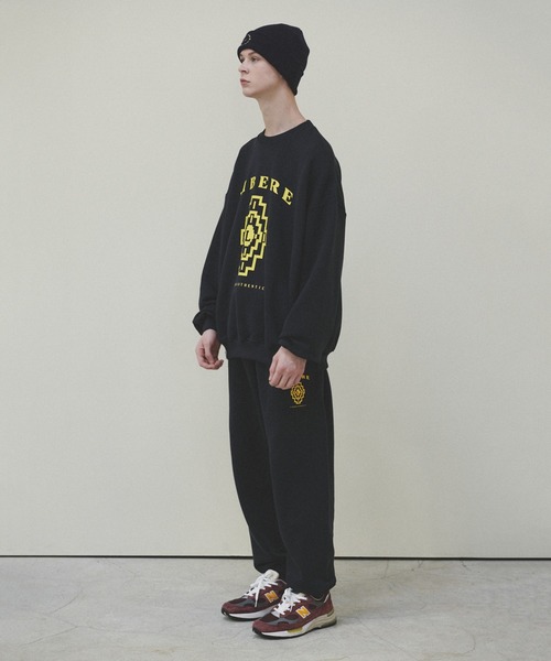 LIBERE（リベーレ）の「LIBERE リベーレ / CHIMAYO SWEATSHIRT チマヨプリントビッグシルエットスウェットシャツ トレーナー / 225224-225225-225226（スウェット・メンズ・ネイビー/カーキ/ライトグレー・LARGE/MEDIUM/SMALL）」の5枚目の写真