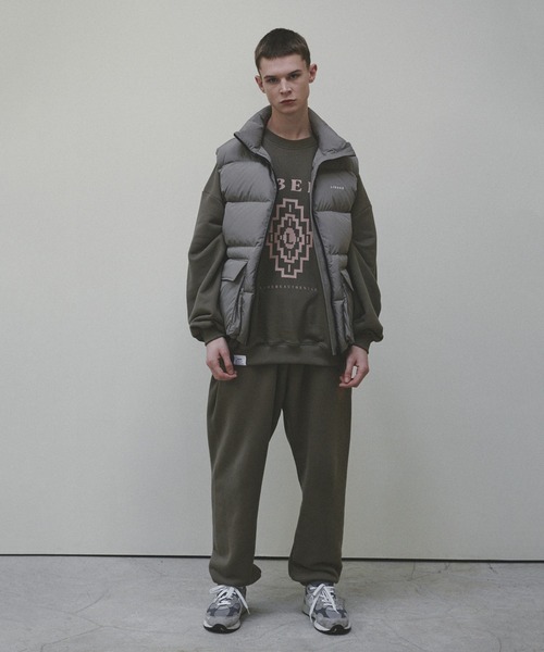 LIBERE（リベーレ）の「LIBERE リベーレ / CHIMAYO SWEATSHIRT チマヨプリントビッグシルエットスウェットシャツ トレーナー / 225224-225225-225226（スウェット・メンズ・ネイビー/カーキ/ライトグレー・LARGE/MEDIUM/SMALL）」の18枚目の写真