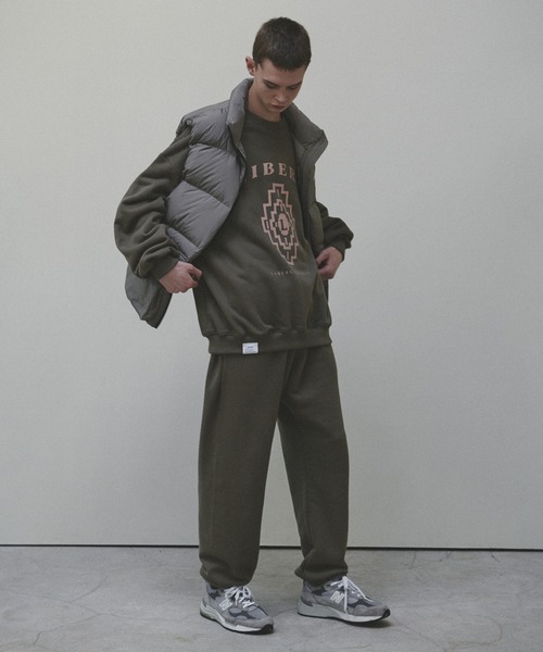 LIBERE（リベーレ）の「LIBERE リベーレ / CHIMAYO SWEATSHIRT チマヨプリントビッグシルエットスウェットシャツ トレーナー / 225224-225225-225226（スウェット・メンズ・ネイビー/カーキ/ライトグレー・LARGE/MEDIUM/SMALL）」の19枚目の写真