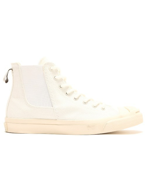 CONVERSE(コンバース)の「CONVERSE JACK PURCELL SIDEGORE HI RH / コンバース ジャックパーセル サイドゴア HI RH(スニーカー・メンズ・ホワイト/ブラウン・26.5cm/23.0cm/24.0cm/27.0cm/29.0cm/28.0cm/24.5cm/25.5cm/27.5cm/25.0cm/23.5cm/26.0cm)」の3枚目の写真