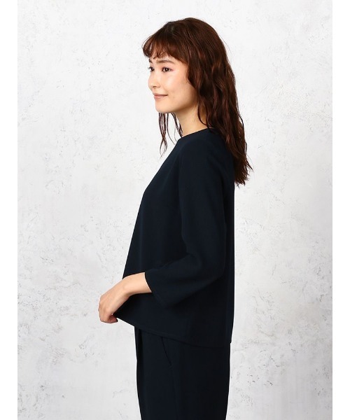 Perfect Suit FActory(パーフェクトスーツファクトリー)の「ジョーゼット【カセット服】ブラウス ネイビー/ベージュ(シャツ/ブラウス・レディース・ネイビー/ベージュ・M/L/SS/S)」の15枚目の写真