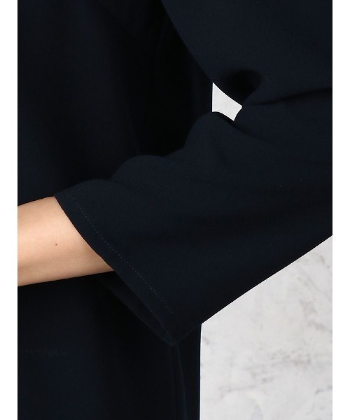 Perfect Suit FActory(パーフェクトスーツファクトリー)の「ジョーゼット【カセット服】ブラウス ネイビー/ベージュ(シャツ/ブラウス・レディース・ネイビー/ベージュ・M/L/SS/S)」の20枚目の写真