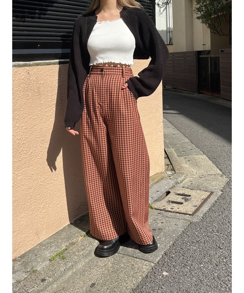 PHILLY（フィリー）の「ショートニットカーディガン（カーディガン/ボレロ・レディース・ホワイト/カーキ/ブラック/ブルー・FREE）」の10枚目の写真