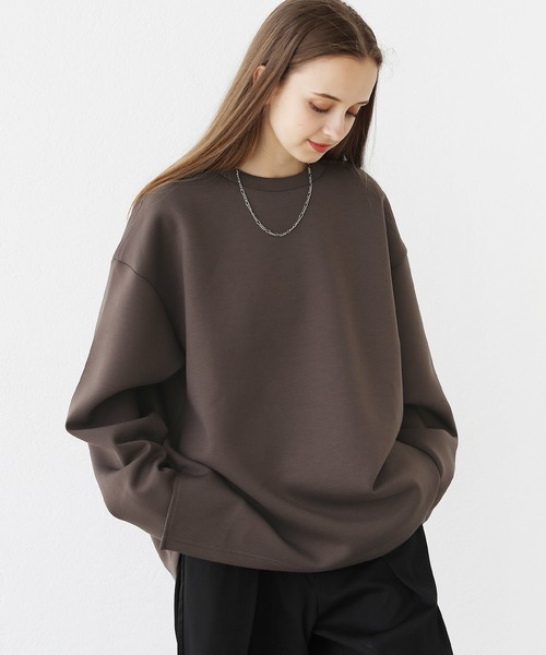LILL(リル)の「ヘビーポンチタック長袖カットソー(スウェット・メンズ・ブラック/ブルーグレー/ワイン/ネイビー/チャコール/ホワイト/ブラウン・S/M/L/XL)」の5枚目の写真