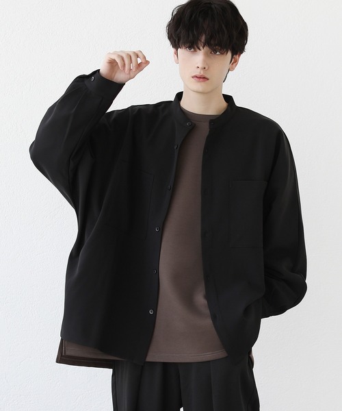 LILL(リル)の「ヘビーポンチタック長袖カットソー(スウェット・メンズ・ブラック/ブルーグレー/ワイン/ネイビー/チャコール/ホワイト/ブラウン・S/M/L/XL)」の13枚目の写真