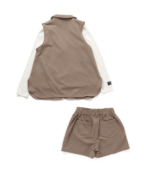 algy（アルジー）の「ジレセットアップ＆ロンTセット（セットアップ・キッズ・ベージュ/ブラック・MEDIUM/X-SMALL/SMALL/XX-SMALL）」の15枚目の写真