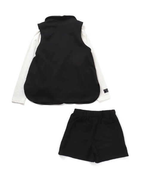 algy（アルジー）の「ジレセットアップ＆ロンTセット（セットアップ・キッズ・ベージュ/ブラック・MEDIUM/X-SMALL/SMALL/XX-SMALL）」の4枚目の写真