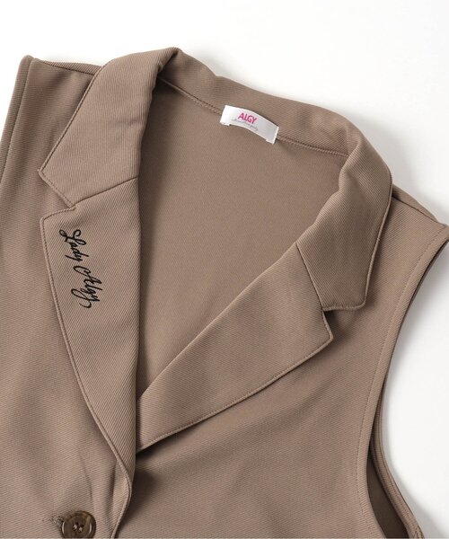 algy（アルジー）の「ジレセットアップ＆ロンTセット（セットアップ・キッズ・ベージュ/ブラック・MEDIUM/X-SMALL/SMALL/XX-SMALL）」の7枚目の写真