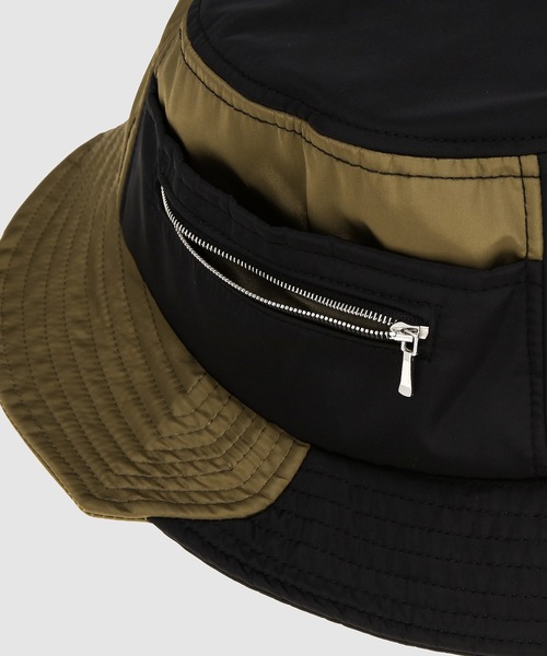 Feng Chen Wang(フェン・チェン・ワン)の「Panelled bucket hat(ハット・メンズ・ブラック系その他・ONE SIZE)」の2枚目の写真
