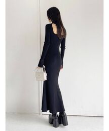 EMODA | フィットフレアマキシワンピース(ワンピース)