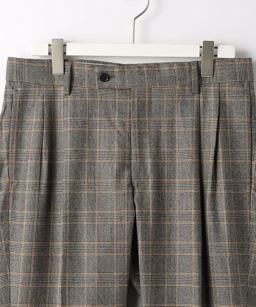 green label relaxing(グリーンレーベルリラクシング)の「Wミルドグレンチェック 2プリーツ スラックス -ストレッチ-(スラックス・メンズ・グレー・M/L/XL/S)」の10枚目の写真
