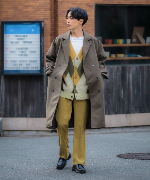 improves（インプローブス）の「【improves】アーガイルライク 幾何学模様 モヘアタッチ カーディガン（カーディガン/ボレロ・メンズ・グレイッシュブルー/パープル/イエロー・LARGE/MEDIUM）」の18枚目の写真