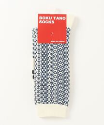 JUGLANS | 【BOKU HA TANOSⅡ】ロゴボーダー/クルー丈ソックス/メンズ(ソックス/靴下)