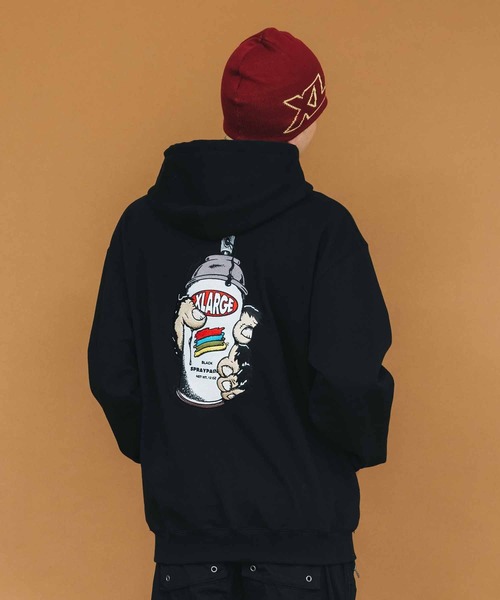 x large スプレーパーカー XLARGE（エクストララージ）の「SHAKE THE SPRAY HOODED SWEAT