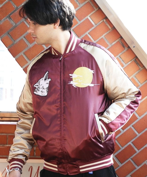 ８(eight)（エイト）の「中綿スカジャン（スカジャン・メンズ・C/D/E/F/S/T/U/A/H/J/O/Q/B/G/I/P/R/K/L/M/N・MEDIUM/X-LARGE/LARGE）」の14枚目の写真