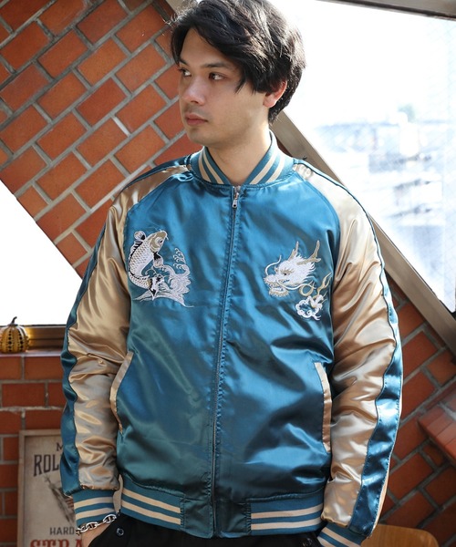 ８(eight)（エイト）の「中綿スカジャン（スカジャン・メンズ・C/D/E/F/S/T/U/A/H/J/O/Q/B/G/I/P/R/K/L/M/N・MEDIUM/X-LARGE/LARGE）」の20枚目の写真