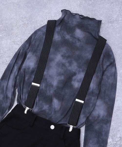 JEANASIS（ジーナシス）の「ジャガードサスペンダー/178798（サスペンダー・レディース・ブラック/グレー・FREE）」の9枚目の写真