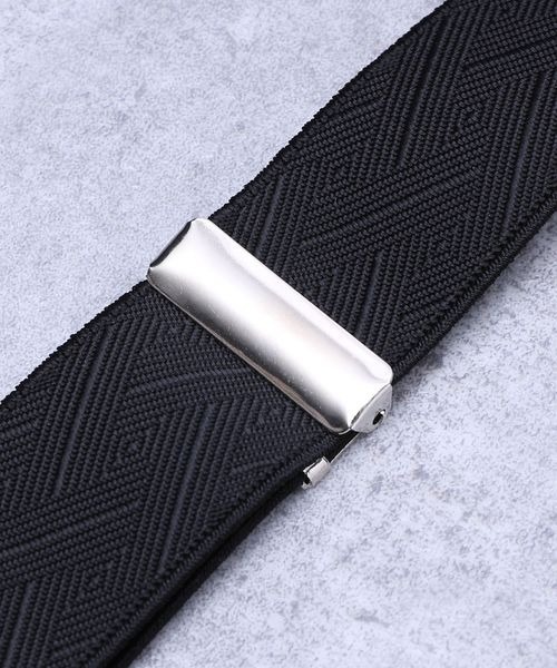 JEANASIS（ジーナシス）の「ジャガードサスペンダー/178798（サスペンダー・レディース・ブラック/グレー・FREE）」の3枚目の写真