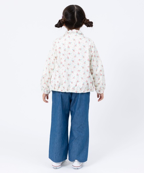 trois lapins kp（トロワラパンケーピー）の「ポリエステルタフタ ウインドブレーカー(140～160)（ナイロンジャケット・キッズ・ラベンダー/オフホワイト・150cm/140cm/160cm）」の11枚目の写真