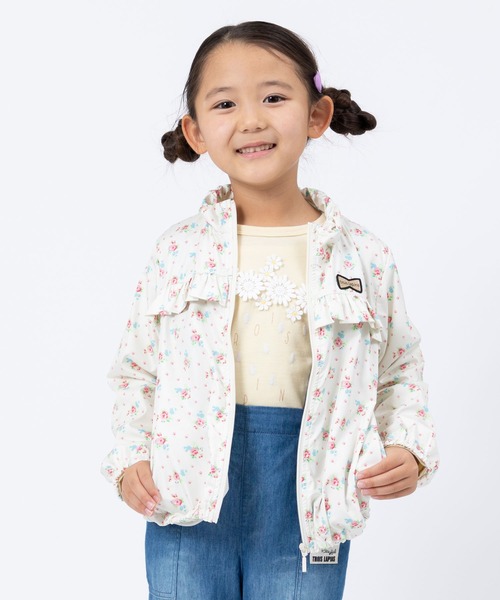 trois lapins kp（トロワラパンケーピー）の「ポリエステルタフタ ウインドブレーカー(140～160)（ナイロンジャケット・キッズ・ラベンダー/オフホワイト・150cm/140cm/160cm）」の8枚目の写真