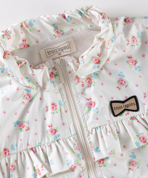 trois lapins kp（トロワラパンケーピー）の「ポリエステルタフタ ウインドブレーカー(140～160)（ナイロンジャケット・キッズ・ラベンダー/オフホワイト・150cm/140cm/160cm）」の18枚目の写真