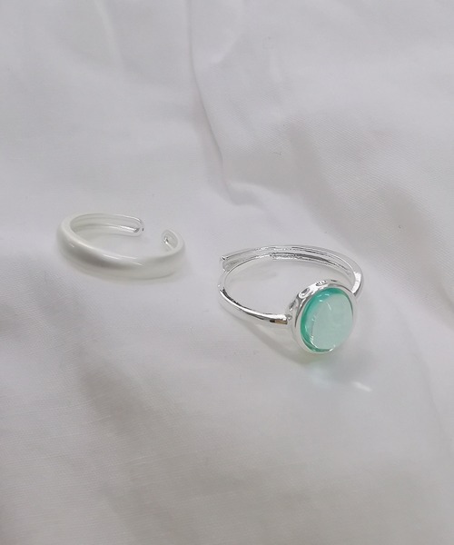 LA VORAGINE（ラ ヴォラジネ）の「デザインリング　2点セット（リング・レディース・シルバー/シルバー系1/シルバー系2・FREE）」の12枚目の写真