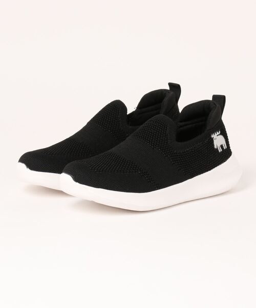 moz(モズ)の「《moz》スリッポンスニーカー 719221(スリッポン・レディース・パープル/ミント/レオパード/グレー/ブラック/ネイビー・22.5cm/23.0cm/23.5cm/24.0cm/24.5cm)」の2枚目の写真