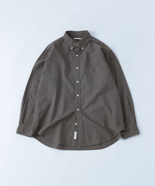 BAYFLOW（ベイフロー）の「【B-STANDARD】ボタンダウンシャツ（シャツ/ブラウス・メンズ・オフホワイト/サックスブルー/ベージュ/チャコール・SMALL/MEDIUM/LARGE）」の3枚目の写真