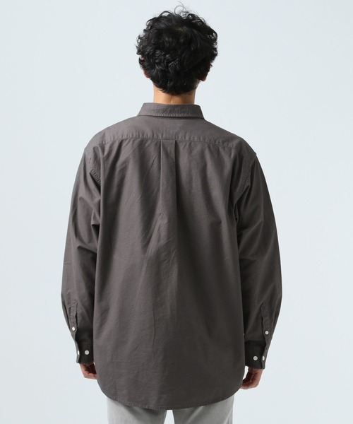 BAYFLOW（ベイフロー）の「【B-STANDARD】ボタンダウンシャツ（シャツ/ブラウス・メンズ・オフホワイト/サックスブルー/ベージュ/チャコール・SMALL/MEDIUM/LARGE）」の14枚目の写真