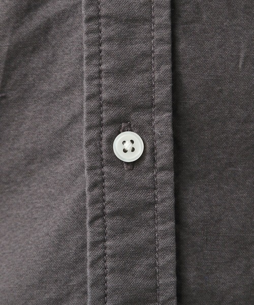 BAYFLOW（ベイフロー）の「【B-STANDARD】ボタンダウンシャツ（シャツ/ブラウス・メンズ・オフホワイト/サックスブルー/ベージュ/チャコール・SMALL/MEDIUM/LARGE）」の20枚目の写真