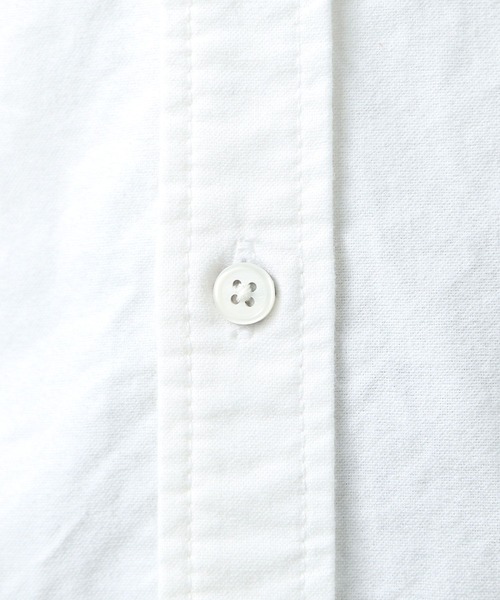 BAYFLOW（ベイフロー）の「【B-STANDARD】ボタンダウンシャツ（シャツ/ブラウス・メンズ・オフホワイト/サックスブルー/ベージュ/チャコール・SMALL/MEDIUM/LARGE）」の22枚目の写真
