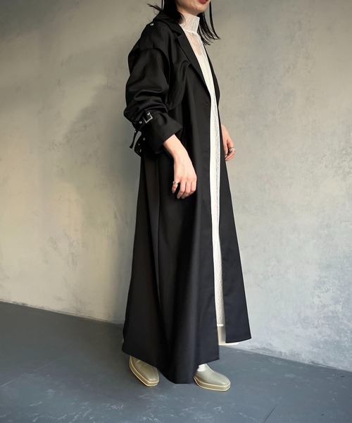 &g'aime（アンジェム）の「【&g’aime】マルチウェイケープレイヤードトレンチコート（トレンチコート・レディース・ブルー/ブラック/グレイッシュベージュ・FREE）」の21枚目の写真