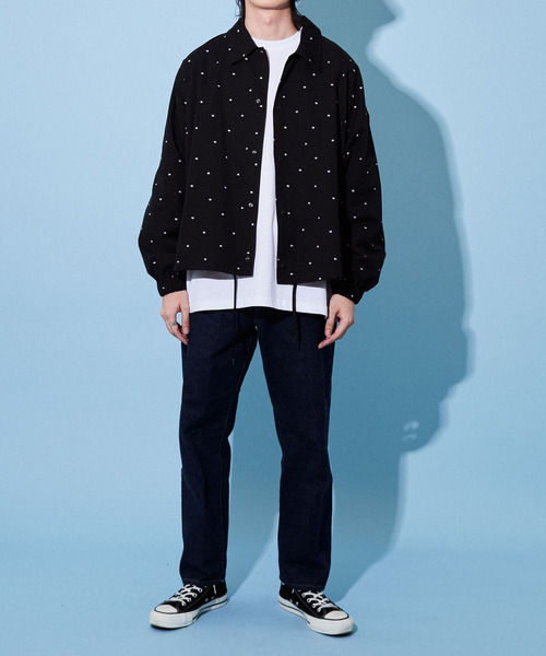 CONVERSE TOKYO（コンバーストウキョウ）の「星柄★ オーバーサイズ コーチジャケット（シャツ/ブラウス・メンズ・ブラック・FREE）」の10枚目の写真