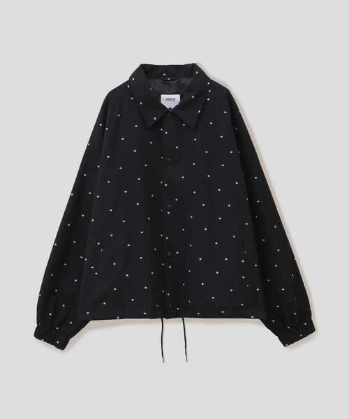CONVERSE TOKYO（コンバーストウキョウ）の「星柄★ オーバーサイズ コーチジャケット（シャツ/ブラウス・メンズ・ブラック・FREE）」の2枚目の写真