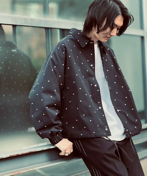 CONVERSE TOKYO（コンバーストウキョウ）の「星柄★ オーバーサイズ コーチジャケット（シャツ/ブラウス・メンズ・ブラック・FREE）」の17枚目の写真