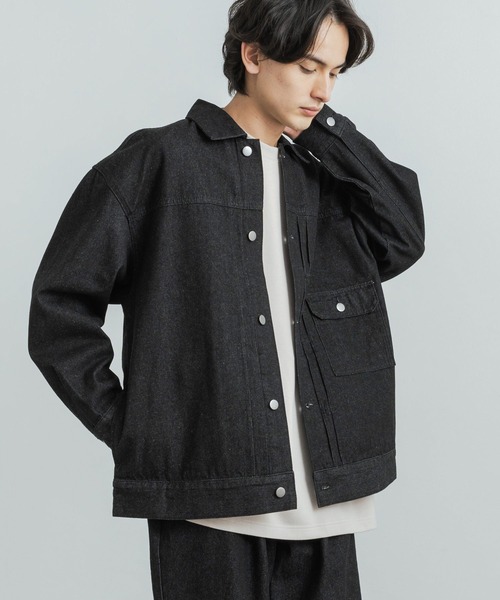 Rocky Monroe(ロッキーモンロー)の「10ozデニム ビッグシルエットリラックスジャケット/イージーワイドパンツ セットアップ(セットアップ・メンズ・ブラック/インディゴブルー・M/L)」の3枚目の写真