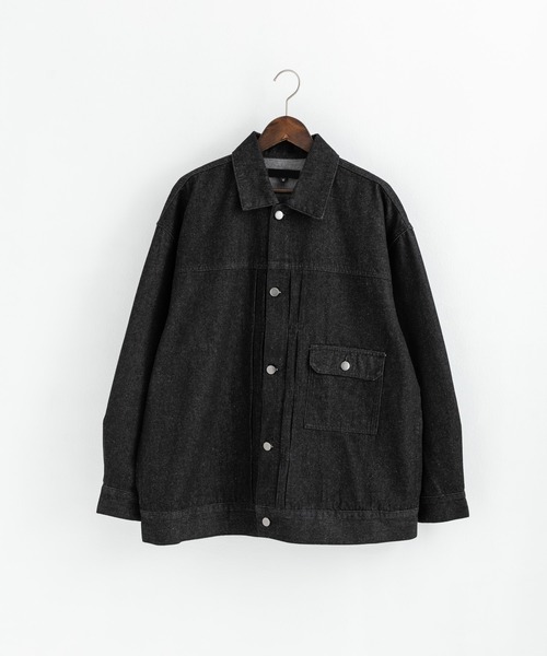 Rocky Monroe(ロッキーモンロー)の「10ozデニム ビッグシルエットリラックスジャケット/イージーワイドパンツ セットアップ(セットアップ・メンズ・ブラック/インディゴブルー・M/L)」の14枚目の写真