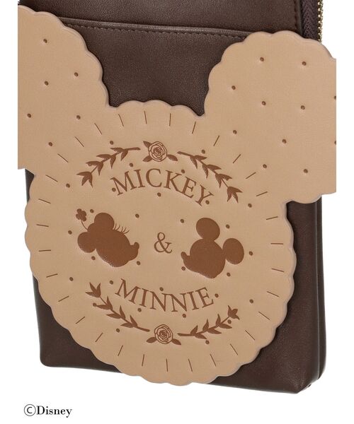 Maison de FLEUR（メゾンドフルール）の「Mickey&Minnie/スマホポシェット（スマホグッズ・レディース・ブラウン/ピンク・FREE）」の16枚目の写真