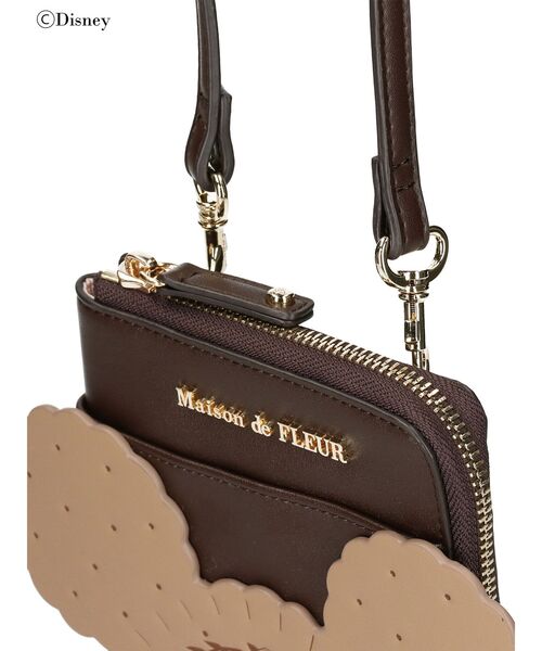 Maison de FLEUR（メゾンドフルール）の「Mickey&Minnie/スマホポシェット（スマホグッズ・レディース・ブラウン/ピンク・FREE）」の18枚目の写真