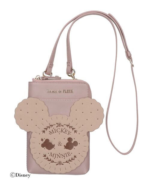 Maison de FLEUR（メゾンドフルール）の「Mickey&Minnie/スマホポシェット（スマホグッズ・レディース・ブラウン/ピンク・FREE）」の21枚目の写真