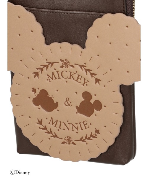 Maison de FLEUR（メゾンドフルール）の「Mickey&Minnie/スマホポシェット（スマホグッズ・レディース・ブラウン/ピンク・FREE）」の7枚目の写真