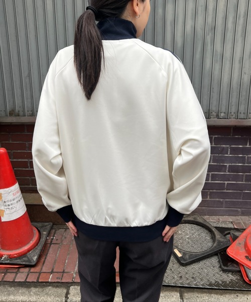 BROKEN BASE（ブロークンベース）の「ワンポイント刺繍トラックジャケット（ブルゾン・メンズ・ネイビー/アイボリー/オリーブ・MEDIUM/LARGE）」の20枚目の写真