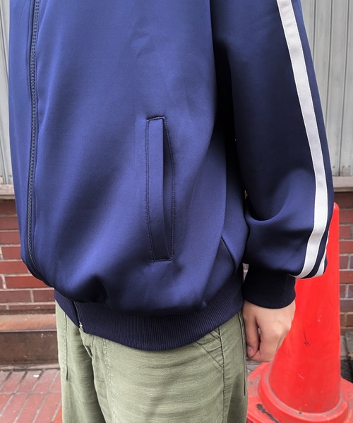 BROKEN BASE（ブロークンベース）の「ワンポイント刺繍トラックジャケット（ブルゾン・メンズ・ネイビー/アイボリー/オリーブ・MEDIUM/LARGE）」の15枚目の写真