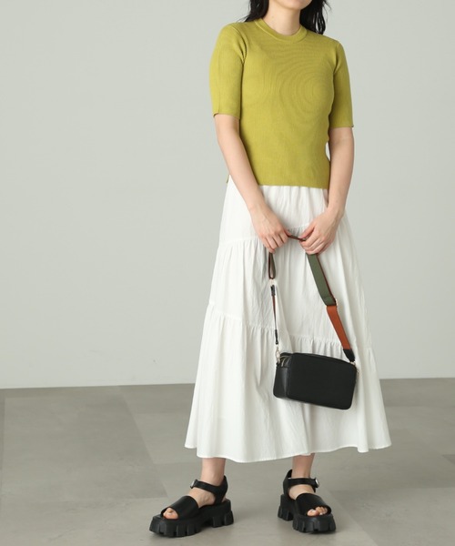 FREE'S MART（フリーズマート）の「◇Ｗジップバッグ（ショルダーバッグ・レディース・ブラック/ブラウン/ホワイト・ﾌﾘ-）」の12枚目の写真