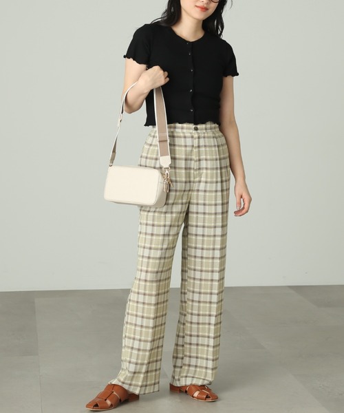 FREE'S MART（フリーズマート）の「◇Ｗジップバッグ（ショルダーバッグ・レディース・ブラック/ブラウン/ホワイト・ﾌﾘ-）」の16枚目の写真