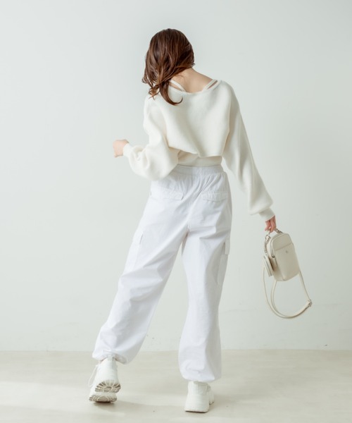 OLIVE des OLIVE(オリーブデオリーブ)の「マルチWAYリボンボレロ(カーディガン/ボレロ・レディース・ピンク/ブラック/オフホワイト・FREE)」の6枚目の写真