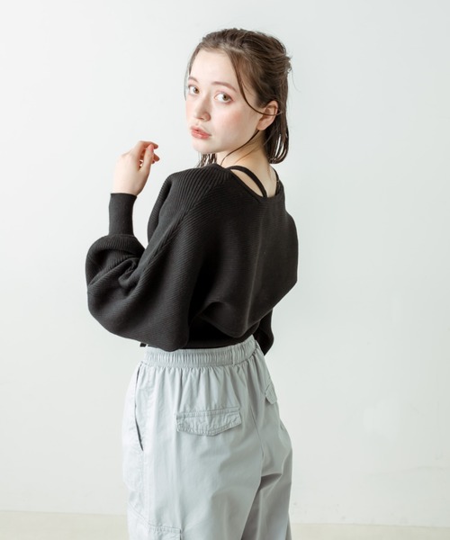 OLIVE des OLIVE(オリーブデオリーブ)の「マルチWAYリボンボレロ(カーディガン/ボレロ・レディース・ピンク/ブラック/オフホワイト・FREE)」の22枚目の写真