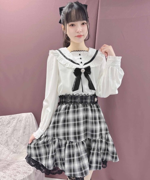 ROJITA(ロジータ)の「Wフリルフレアスカート(スカート・レディース・ブラック/ピンク/グレー・FREE)」の17枚目の写真